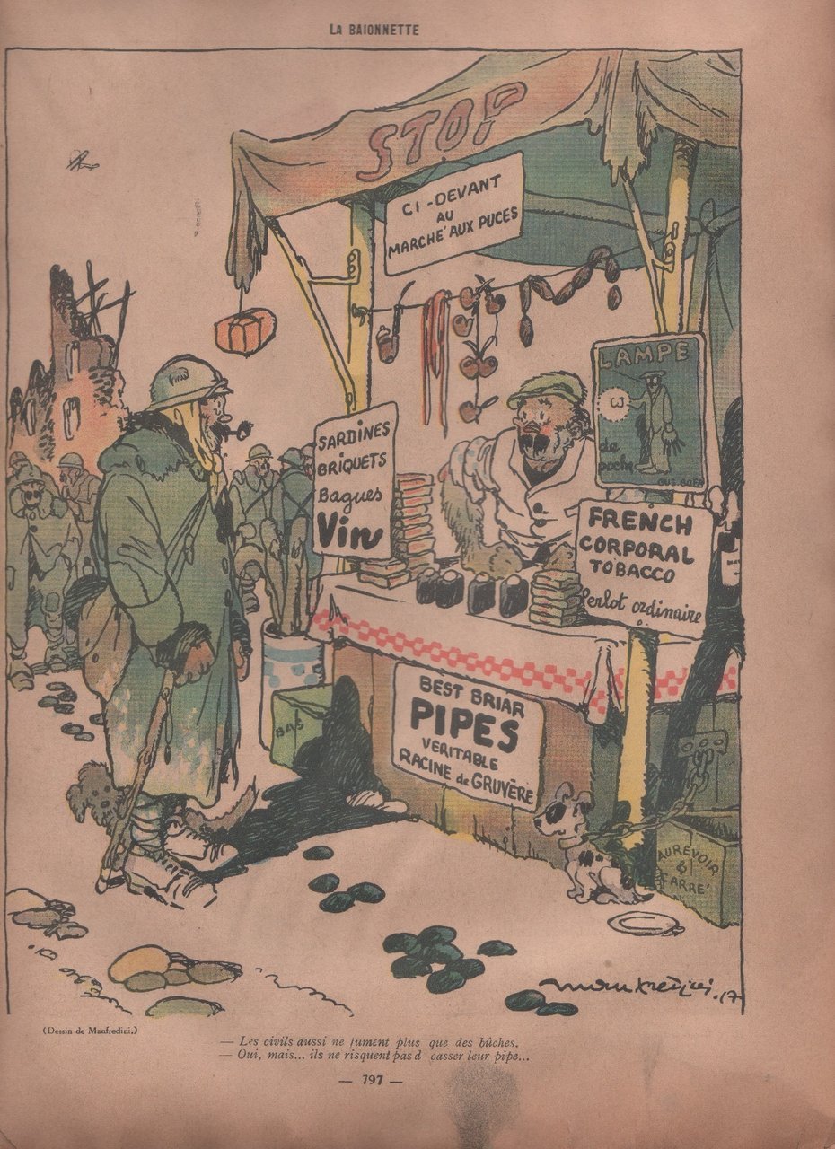 La Baïonnette. Hebdomadaire satirique. n. 128 - 13 decembre 1917 | Immagine principale