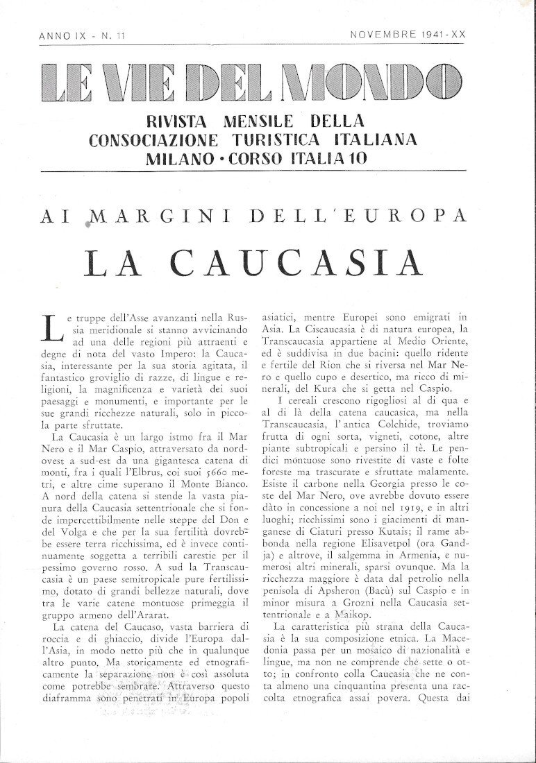 La Caucasia - estratto 1941 | Immagine principale