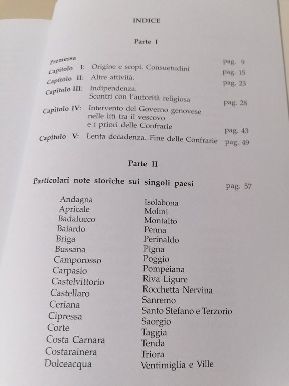 La Confraria di Santo Spirito Ospedali Monti Pietà Sanremo Ventimiglia …