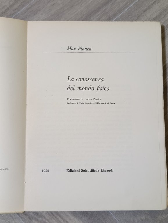 La conoscenza del mondo fisico