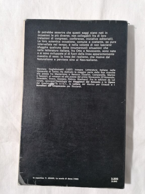 La Contestazione del Reale - Marziano Guglielminetti, Libro Liguori 1974