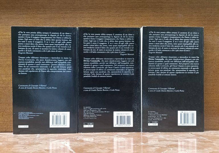 La Divina Commedia: Inferno, Purgatorio, Paradiso. 3 Volumi Oscar Classici … | Immagine Gallery 2