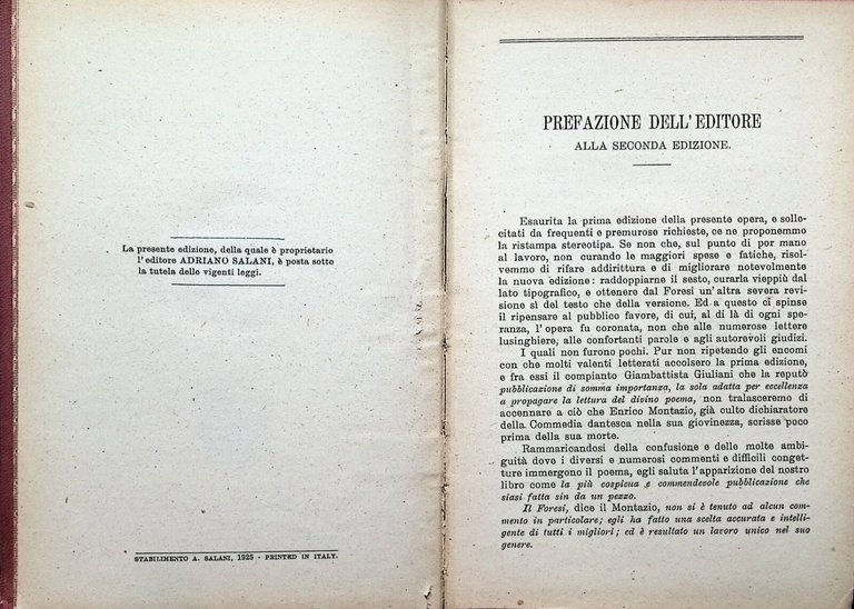 La Divina Commedia Voltata in Prosa 1 Dante Foresi Testo …
