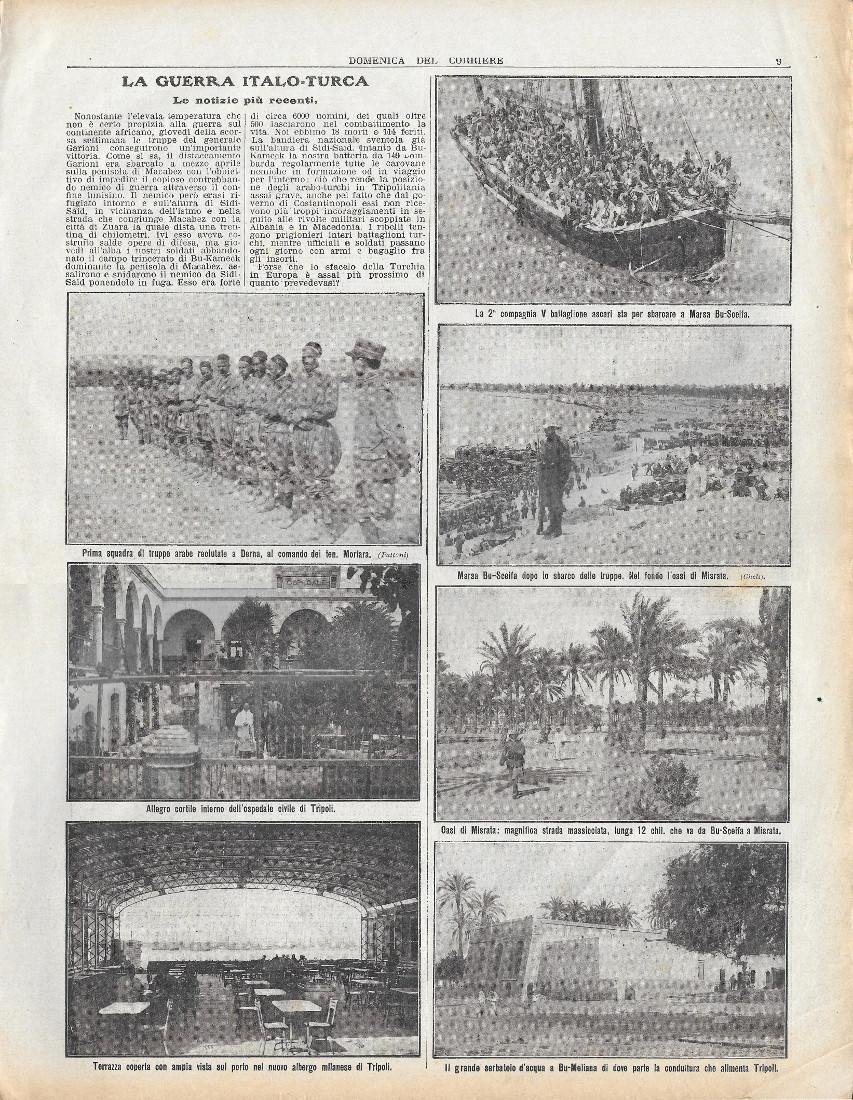 La guerra Italo-Turca. Stampa 1912 | Immagine principale