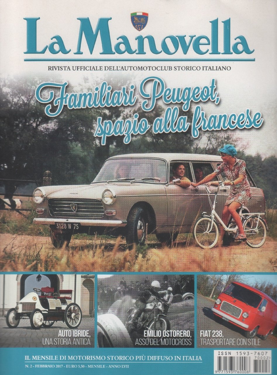 La Manovella. 2017 n. 2. Familiari Peugeot, Fiat 238 | Immagine principale