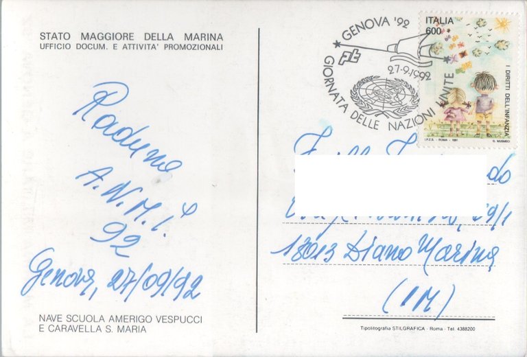 La Marina Militare a Genova 92. Viaggiata 1992 | Immagine Gallery 2