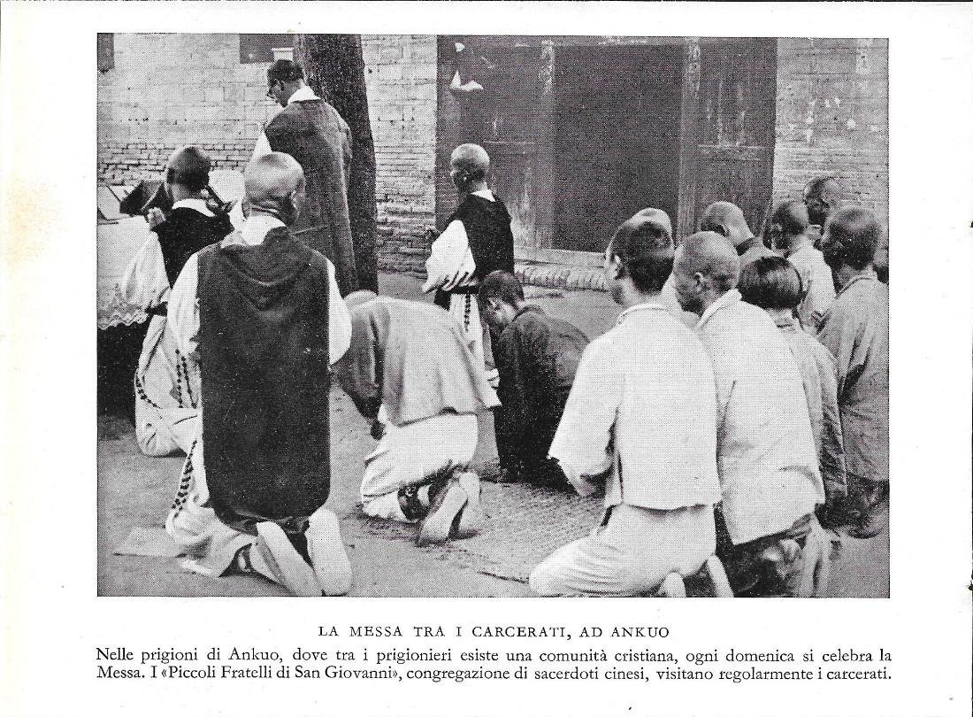 La messa tra i carcerati ad Ankuo/Disegno della Cattedrale di … | Immagine principale