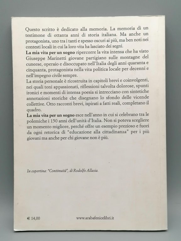 La Mia Vita Per Un Sogno Libro Beppe Marinetti Partigiano …
