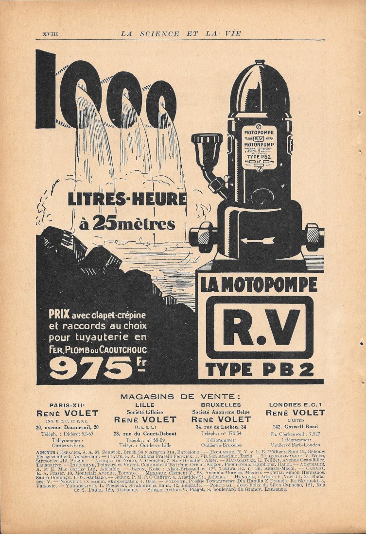 La Motopompe RV Type PB2 / Le Super Sélectadyne Merlaud … | Immagine principale