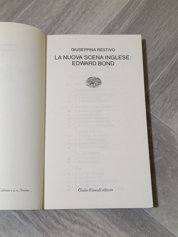 La Nuova Scena Inglese: Edward Bond
