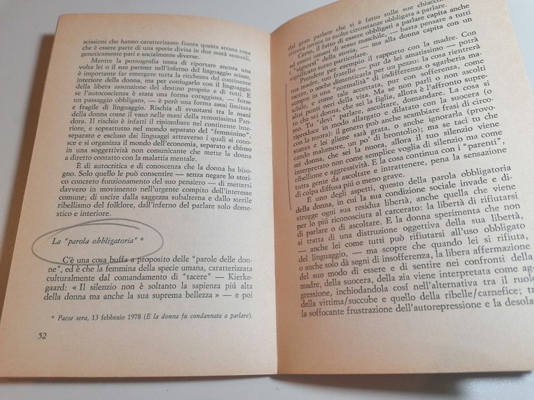 La Parola Delle Donne Libro Rosa Rossi Saggio Sulla Donna …