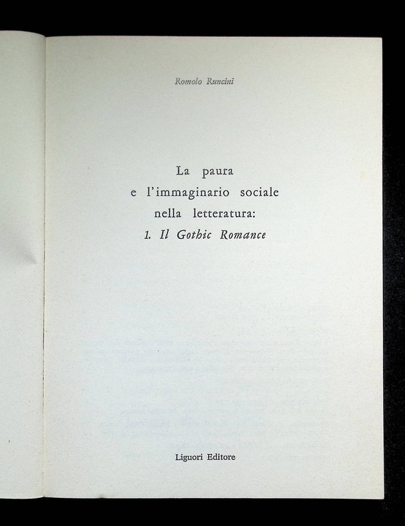 La Paura e l'Immaginario Sociale Nella Letteratura Gothic Romance Runcini … | Immagine Gallery 9