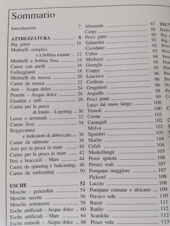 LA PESCA TECNICHE E ACCESSORI LIBRO ACQUE INTERNE COSTIERE PESCA …
