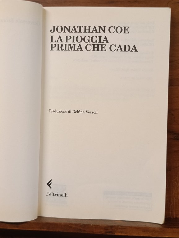 La pioggia prima che cada | Immagine Gallery 6