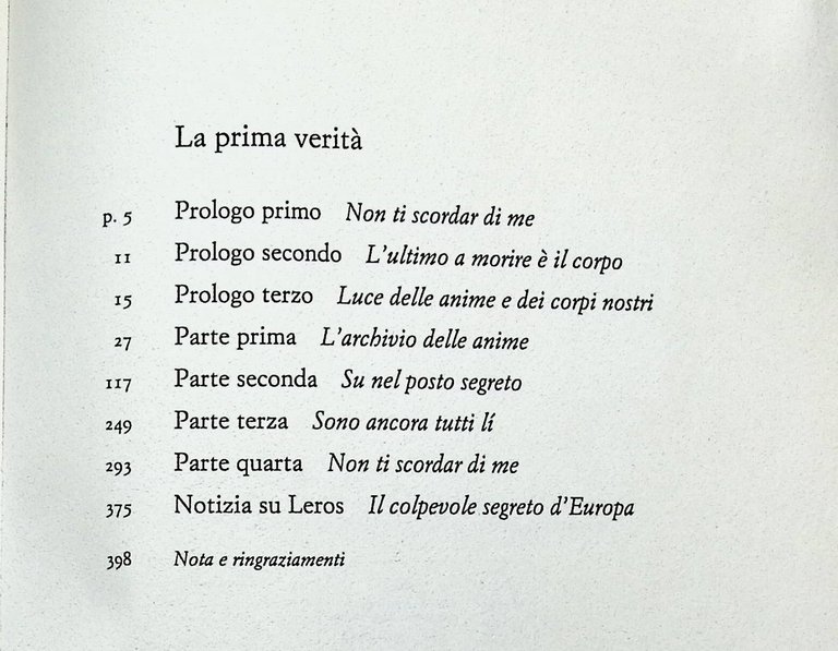 La prima verità