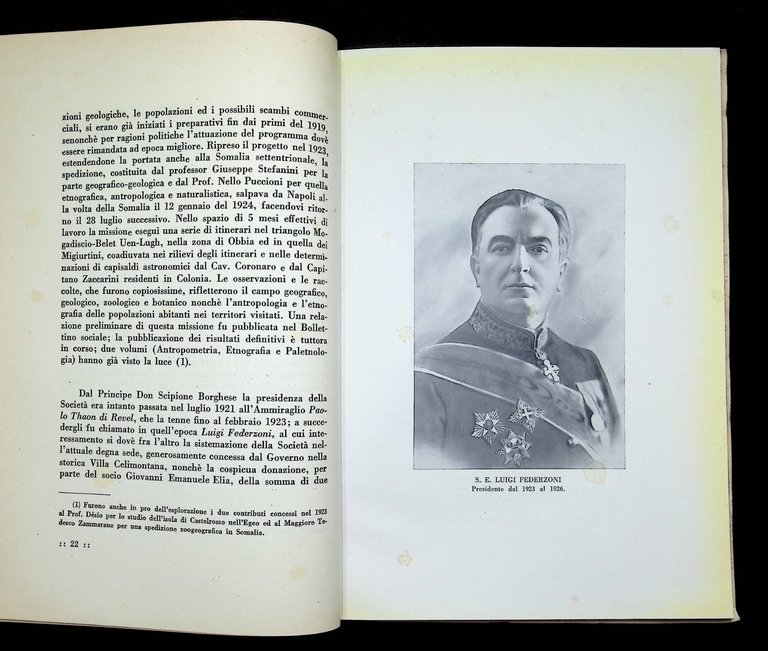 La Reale Società Geografica Italiana Libro Enrico De Agostini 1937