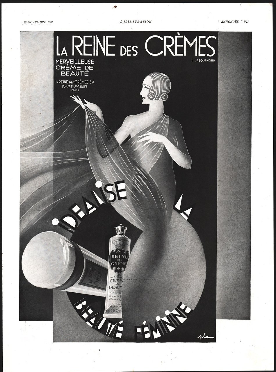 La reine des Cremes/Lames 7 O-Clock Advertising 1932 | Immagine principale