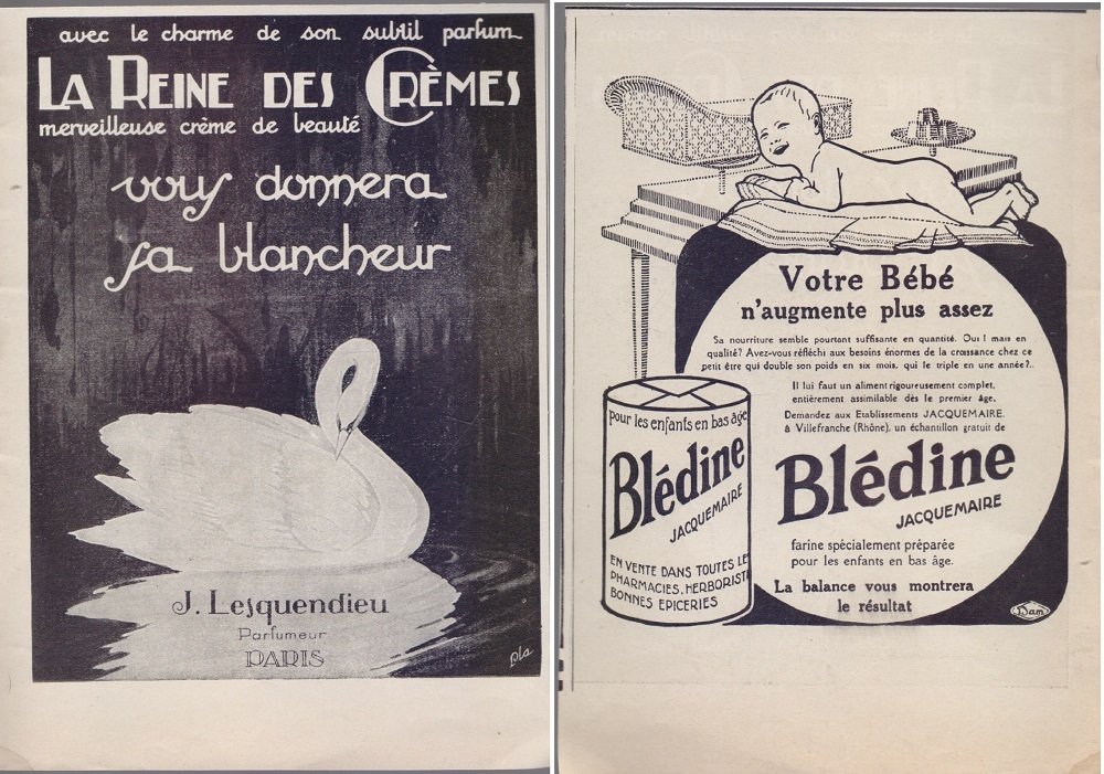 La reine des cremes par J. Lesquendieu/Blendine. Advertising 1926 | Immagine principale