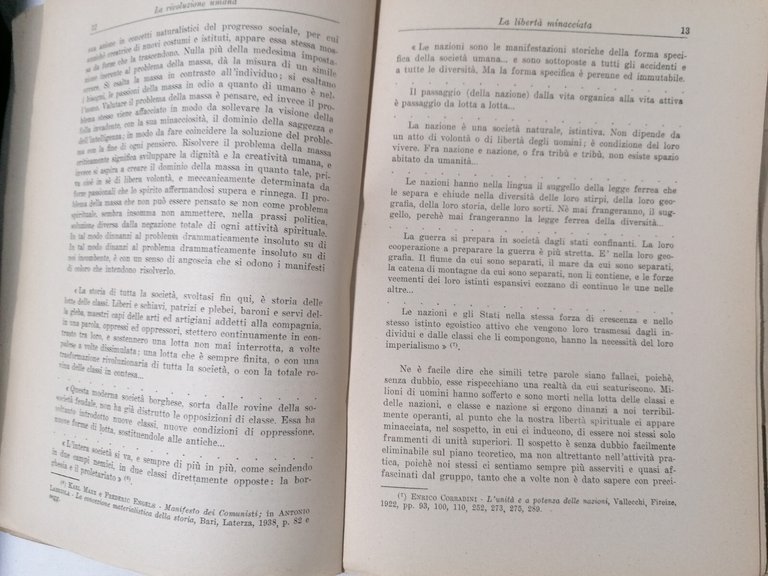 La Rivoluzione Umana Libro Agostino Degli Espinoza Giuffrè 1946 Marxismo …