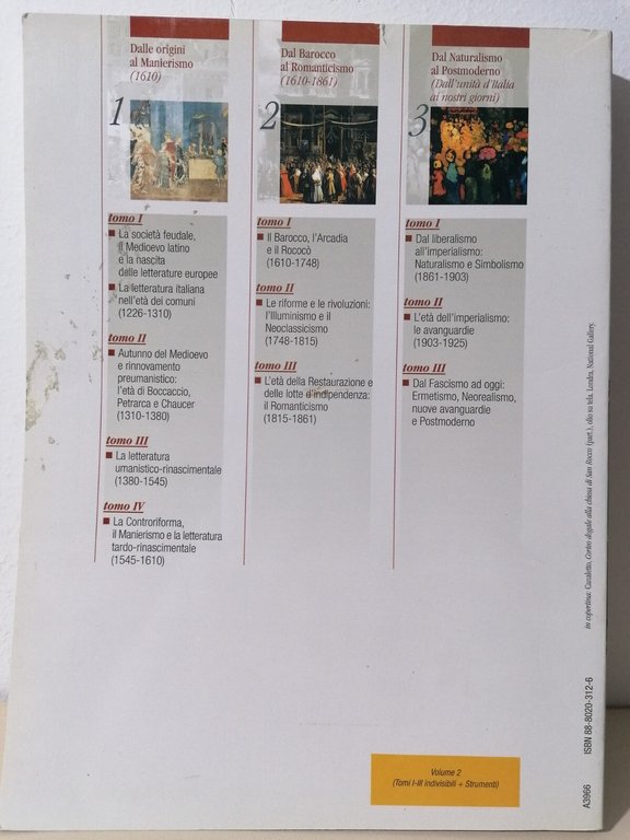 La Scrittura E L'Interpretazione 2 Tomo 1 Barocco Arcadia Rococò …