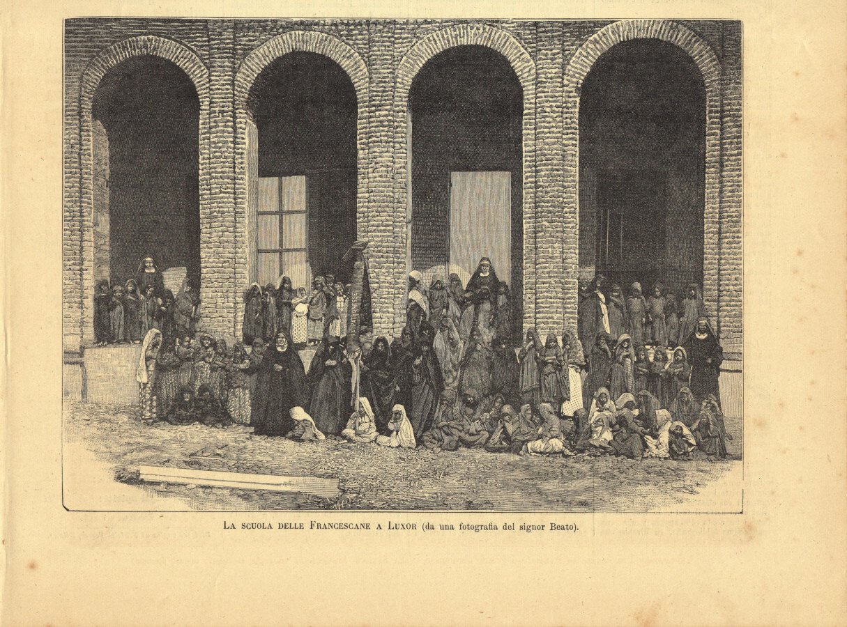 La Scuola delle Francescane a Luxor. Immagine 1889 | Immagine principale