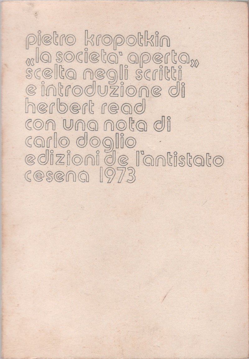 La società aperta - Pietro Kropotkin | Immagine principale