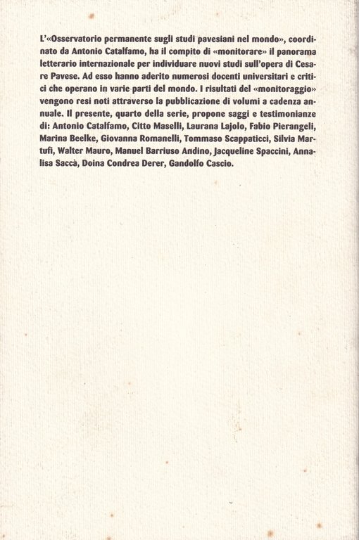 La stanza degli specchi. Cesare Pavese nella letteratura, nel cinema …