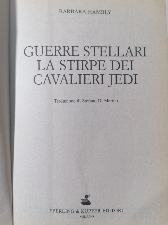 La stirpe dei cavalieri Jedi