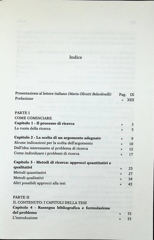 La tesi: 12 passi fondamentali