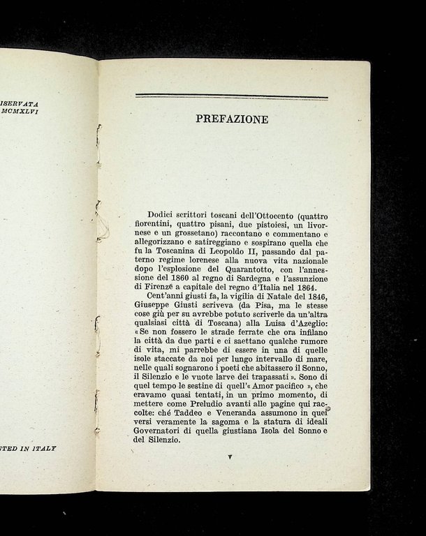 La Toscanina Pagine dell'800 Libro Antonio Baldini Colombo 1946 Umorismo