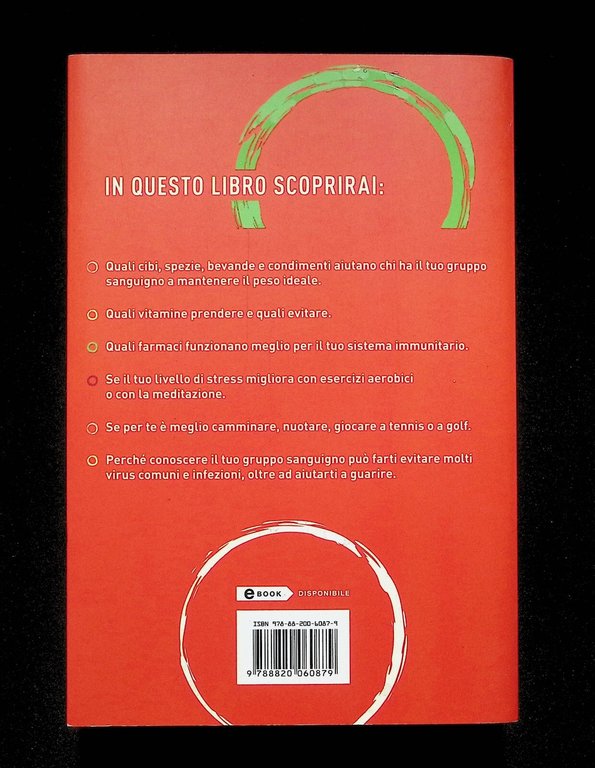 La Vera Dieta dei Gruppi Sanguigni Libro D'Adamo 1^ Edizione …