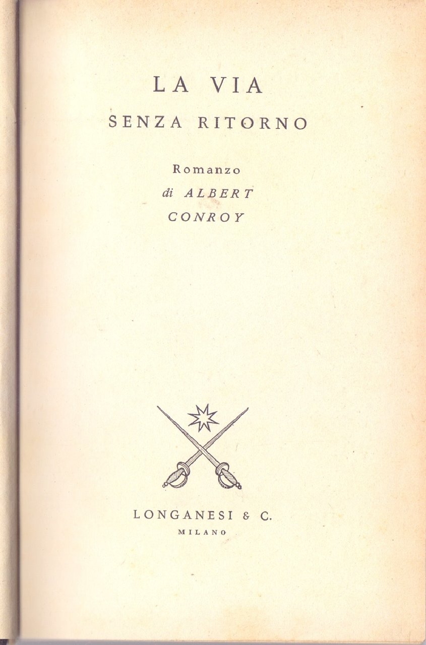 La via senza ritorno - Albert Conroy | Immagine principale