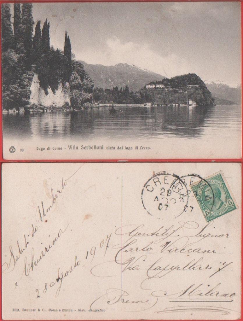 Lago di Como. Villa Serbelloni vista dal lago di Lecco. … | Immagine principale