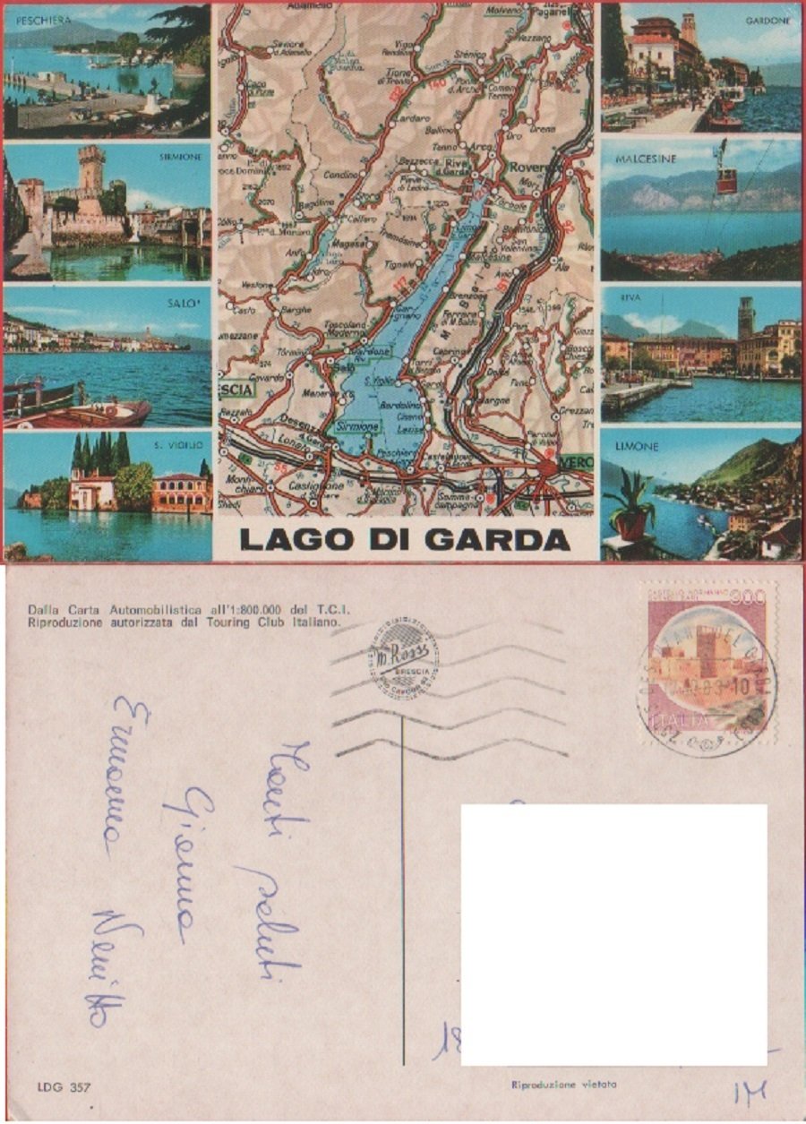 Lago di Garda. Vedutine. Viaggiata 1983 | Immagine principale