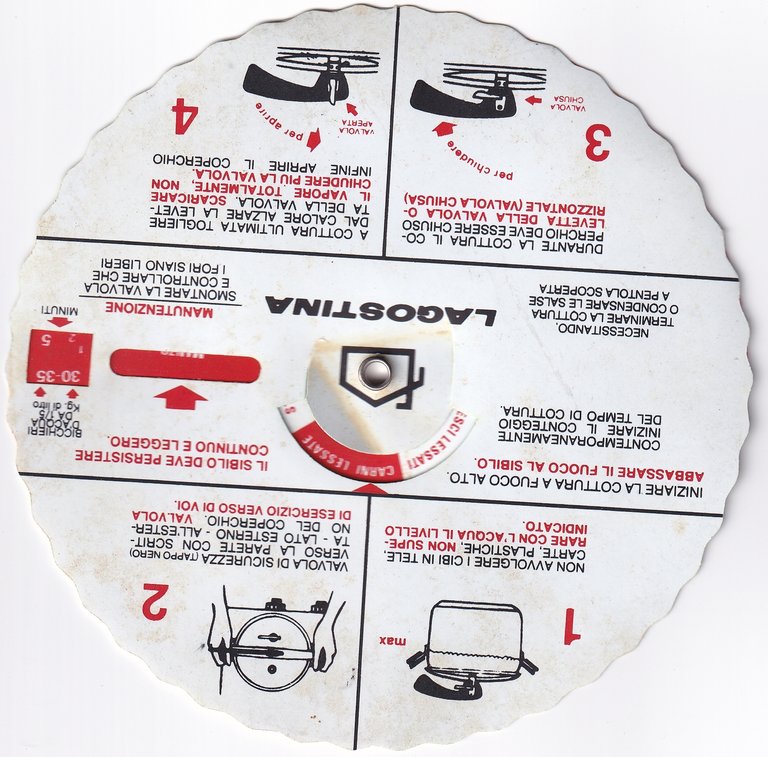 Lagostina - Manuale d'istruzioni - manuale vintage pentola a pressione