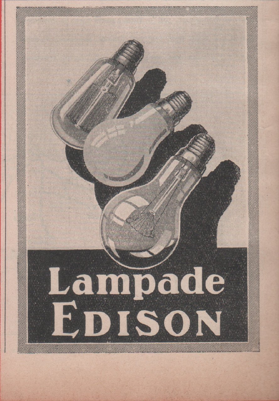 Lampade Edison. Advertising 1930 | Immagine principale