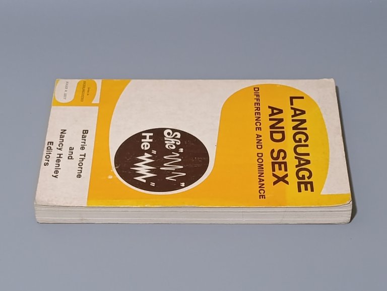 Language and sex. Difference and dominance