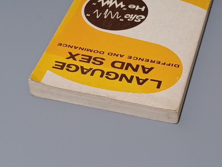 Language and sex. Difference and dominance