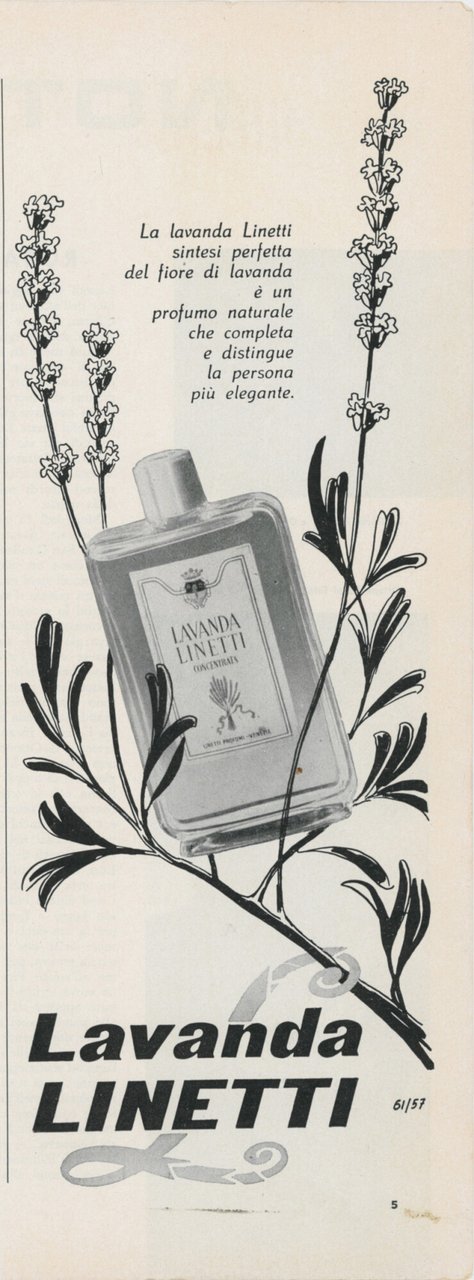 Lavanda Linetti. Advertising 1957 | Immagine principale