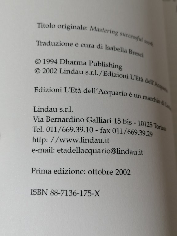 Lavorare con Gioia e con Successo