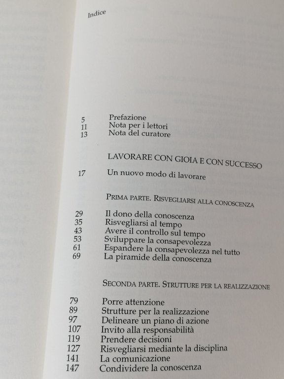 Lavorare con Gioia e con Successo