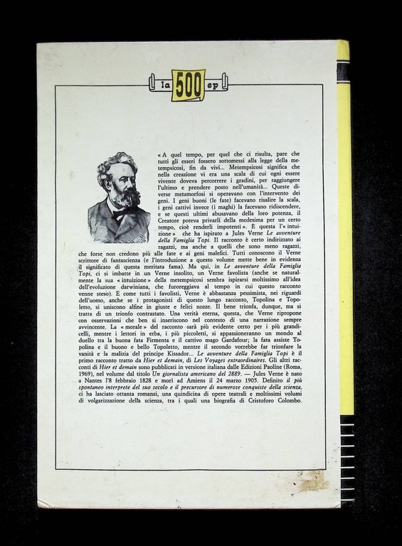 Le Avventure Della Famiglia Topi Libro Jules Verne Paoline 1970