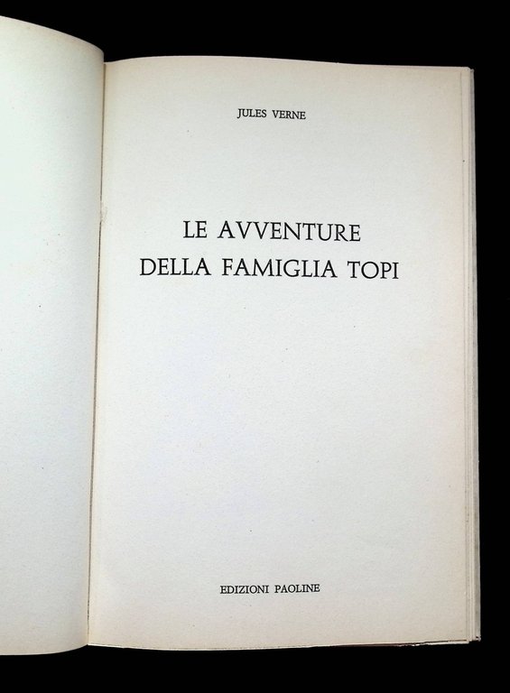 Le Avventure Della Famiglia Topi Libro Jules Verne Paoline 1970