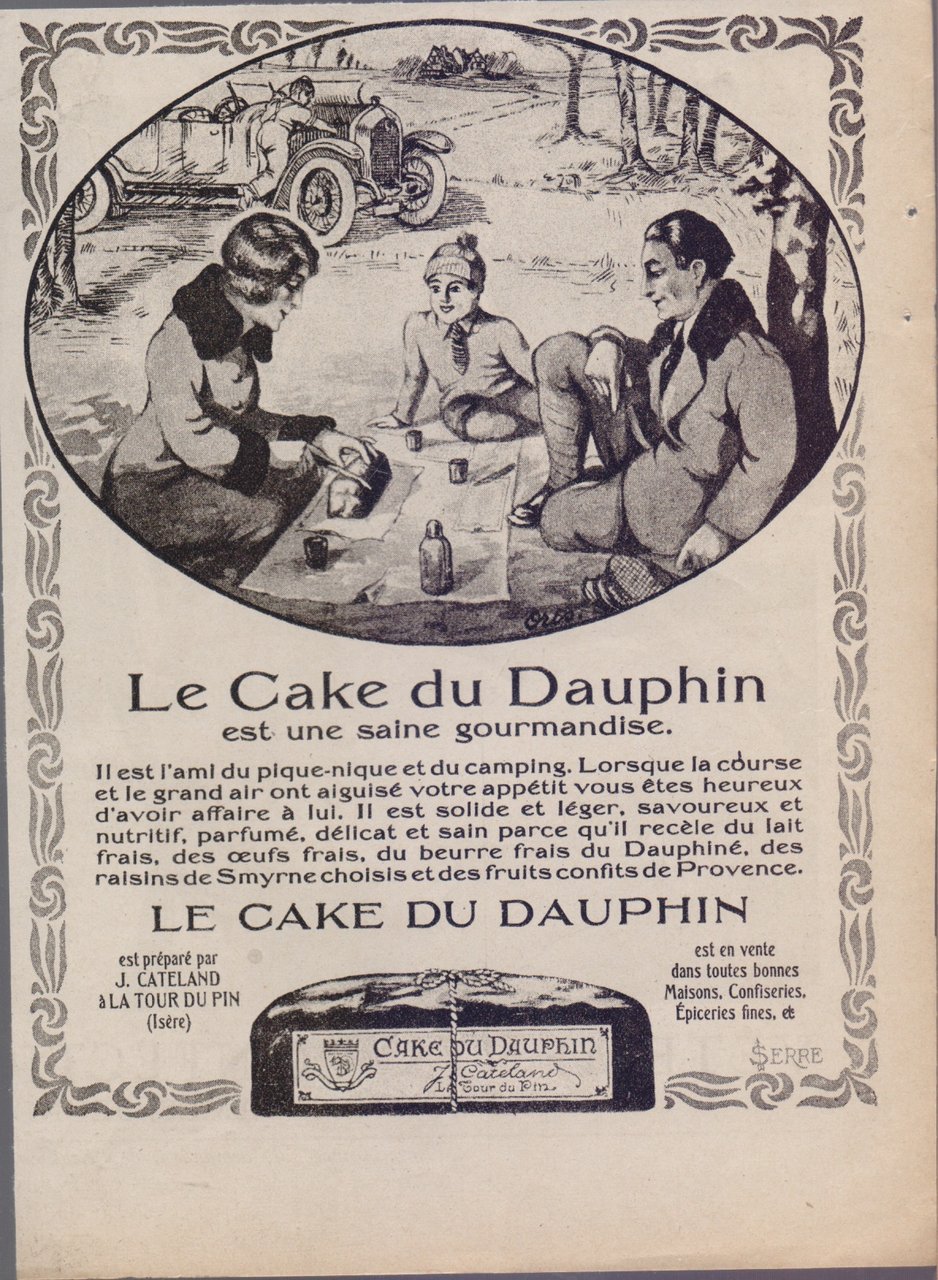Le Cake du Dauphin. Advertising 1920 | Immagine principale
