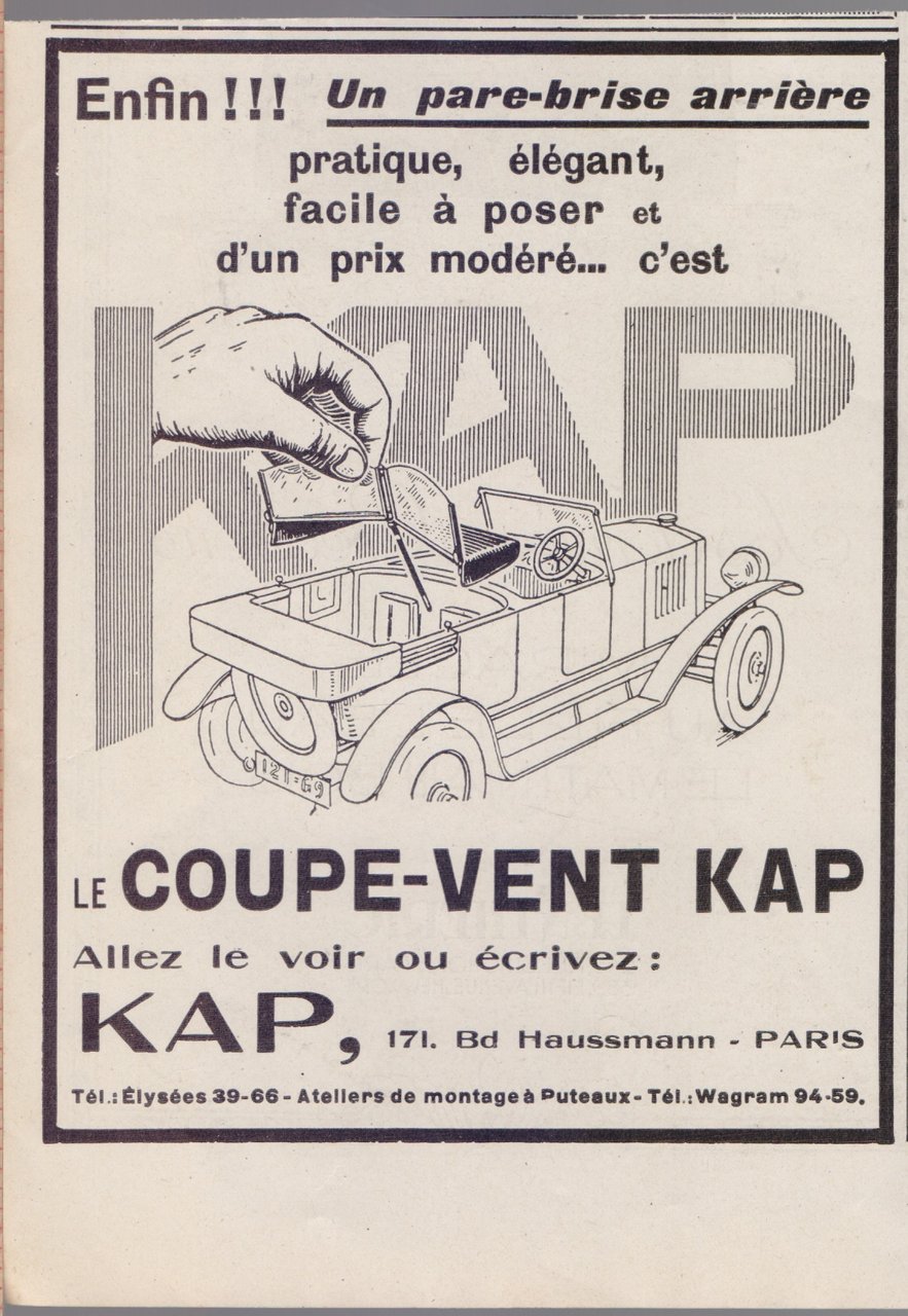 Le coupe-vent Kap. Advertising 1925 | Immagine principale