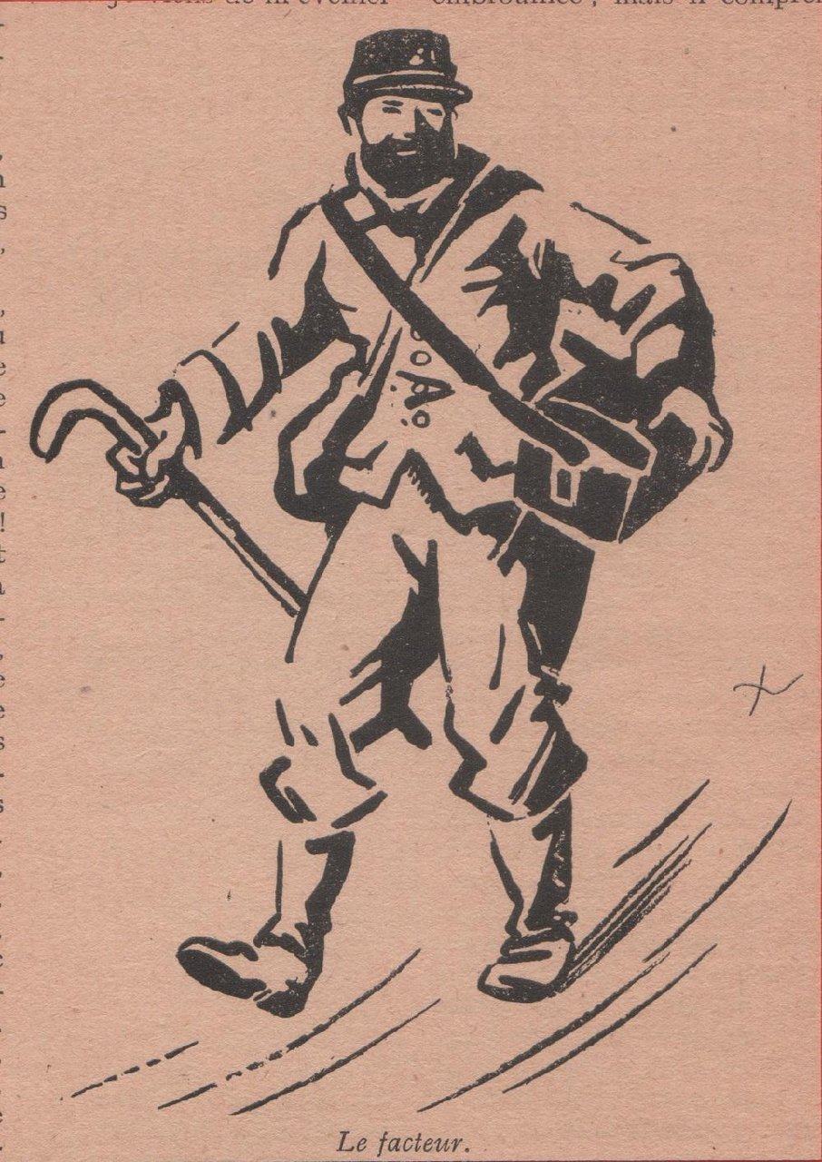 Le facteur. Ill. J. L. Nam. Stampa 1920 circa | Immagine principale