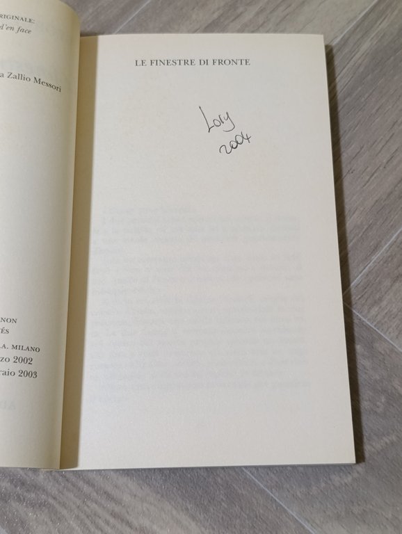 Le finestre di fronte