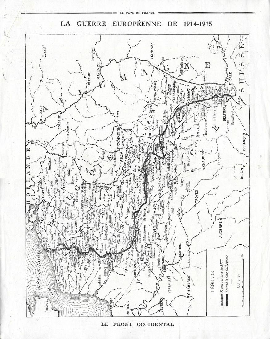 Le Front Occidental / Albert 1er. Stampa 1915 | Immagine principale