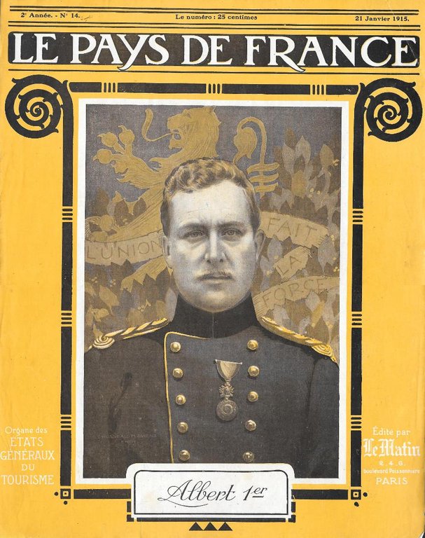 Le Front Occidental / Albert 1er. Stampa 1915 | Immagine Gallery 2