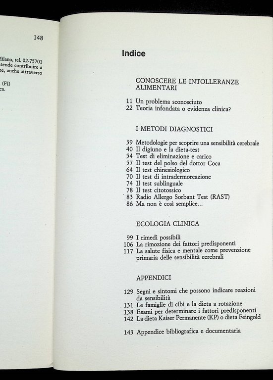 Le intolleranze alimentari